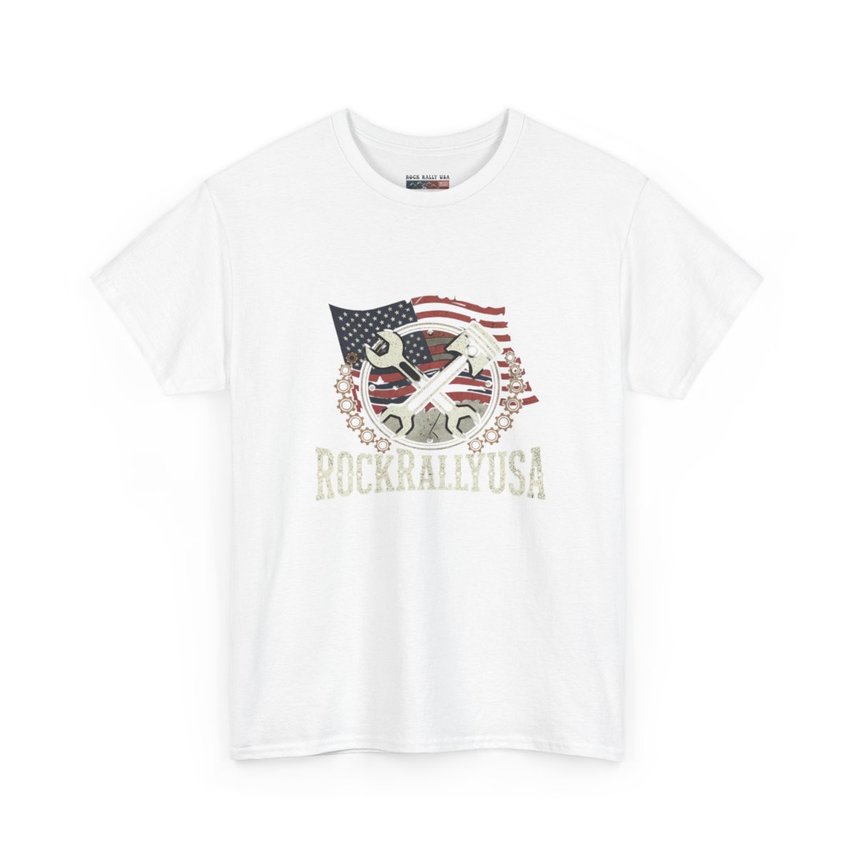 Rock Rally USA Guitar Tee — "Rock Rally USA" Graphic T-Shirt