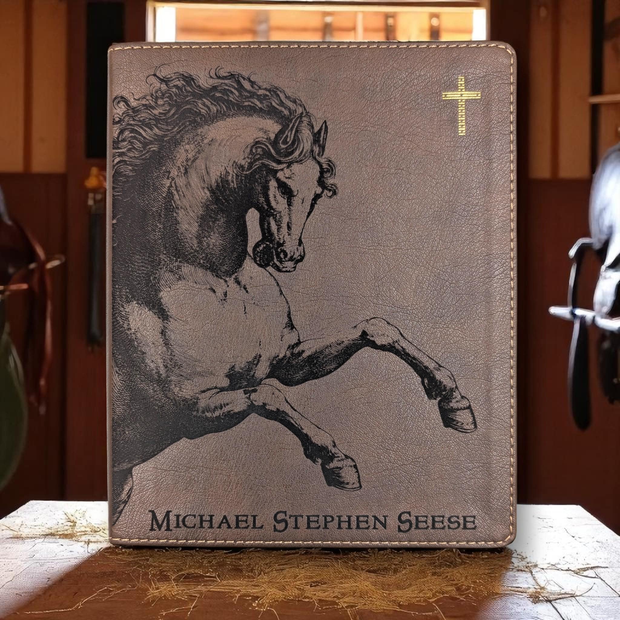 J2 Custom Creations | Personalized NIV Journal Bible: Engraved Horse ...