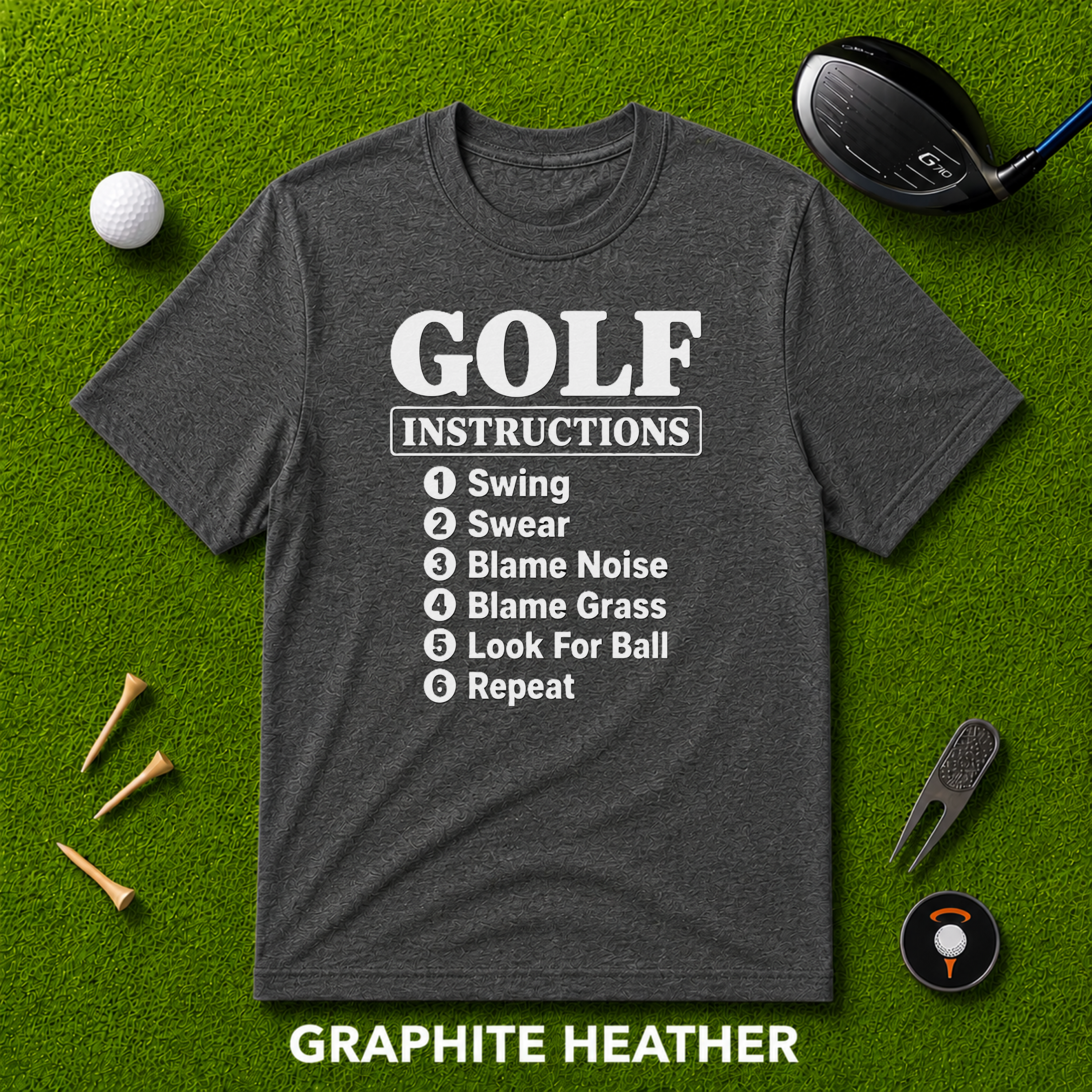Golf Instructions - Funny tshirt