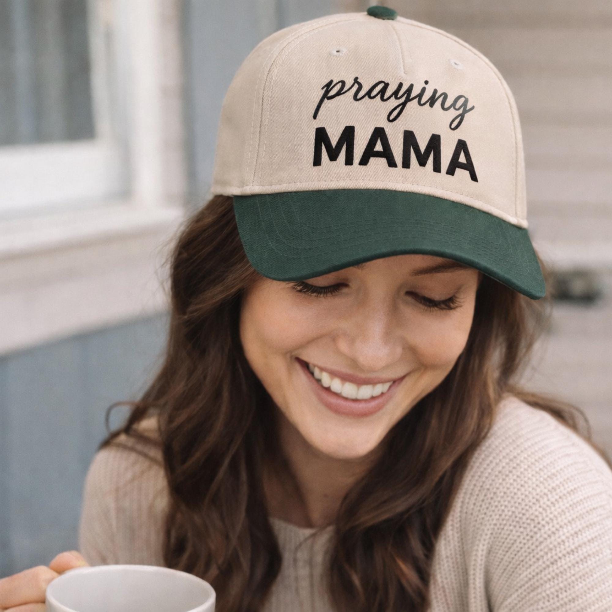 Praying Mama Embroidered Cap