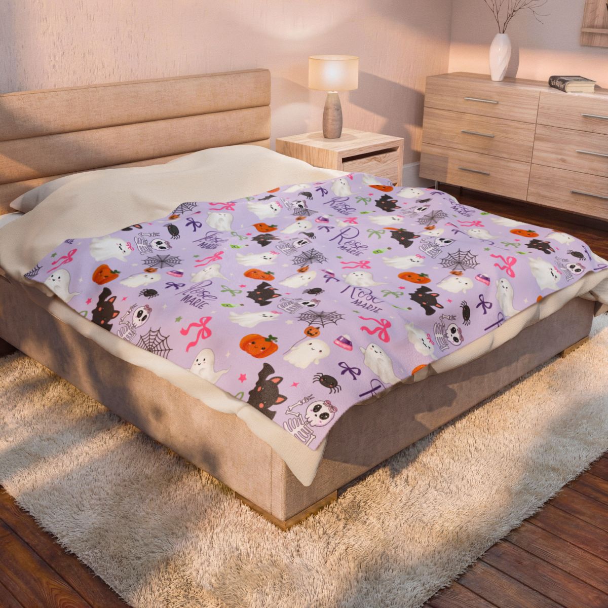 Personalized Halloween Throw Blanket
