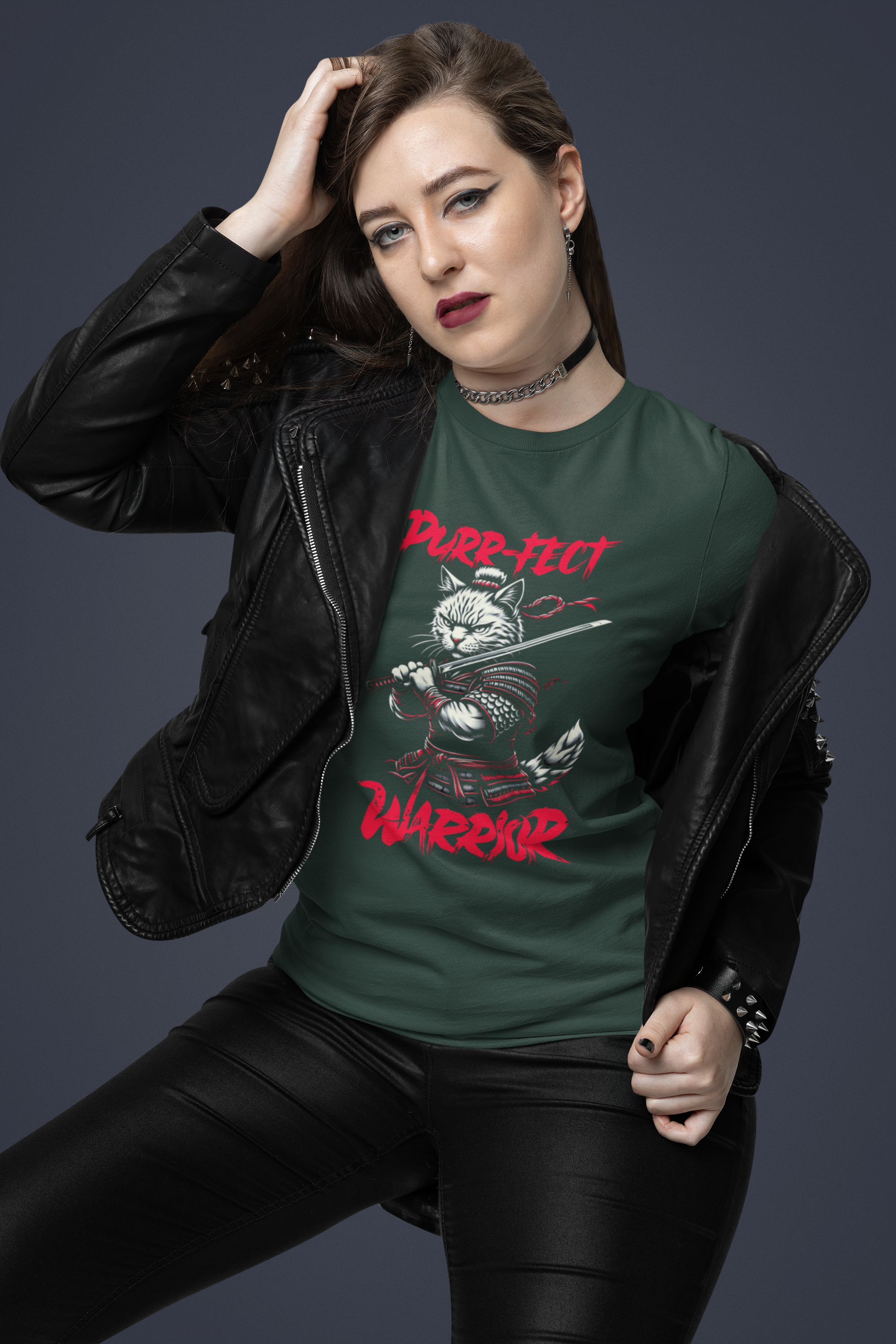 Bold Samurai Cat Shirt