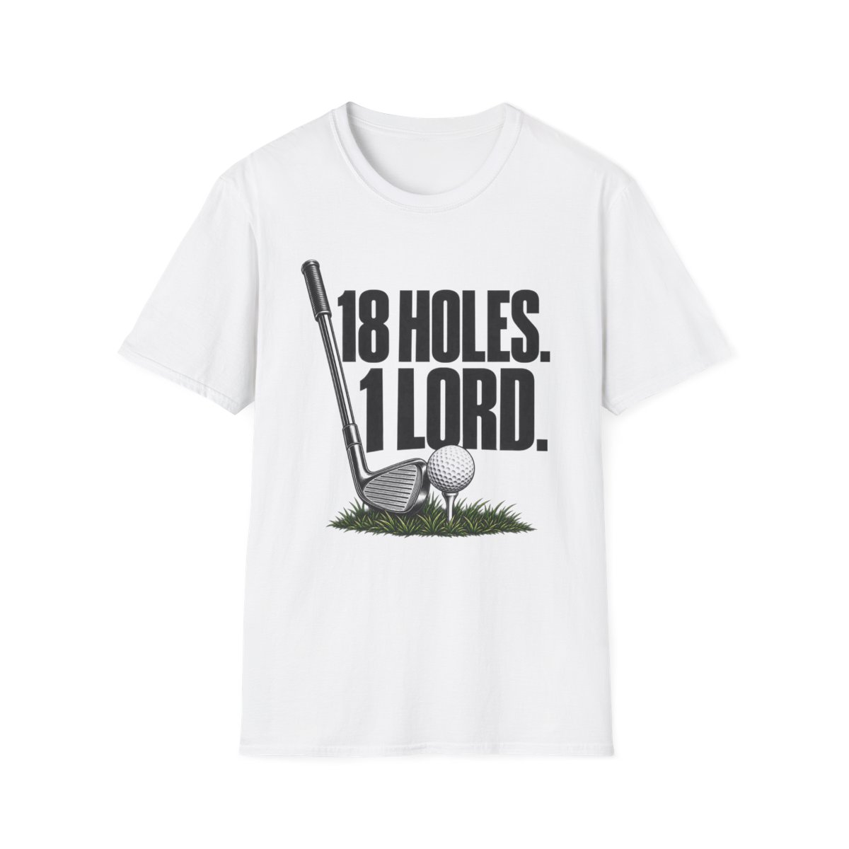 18 Hole 1 Lord-Black Text. T-Shirt