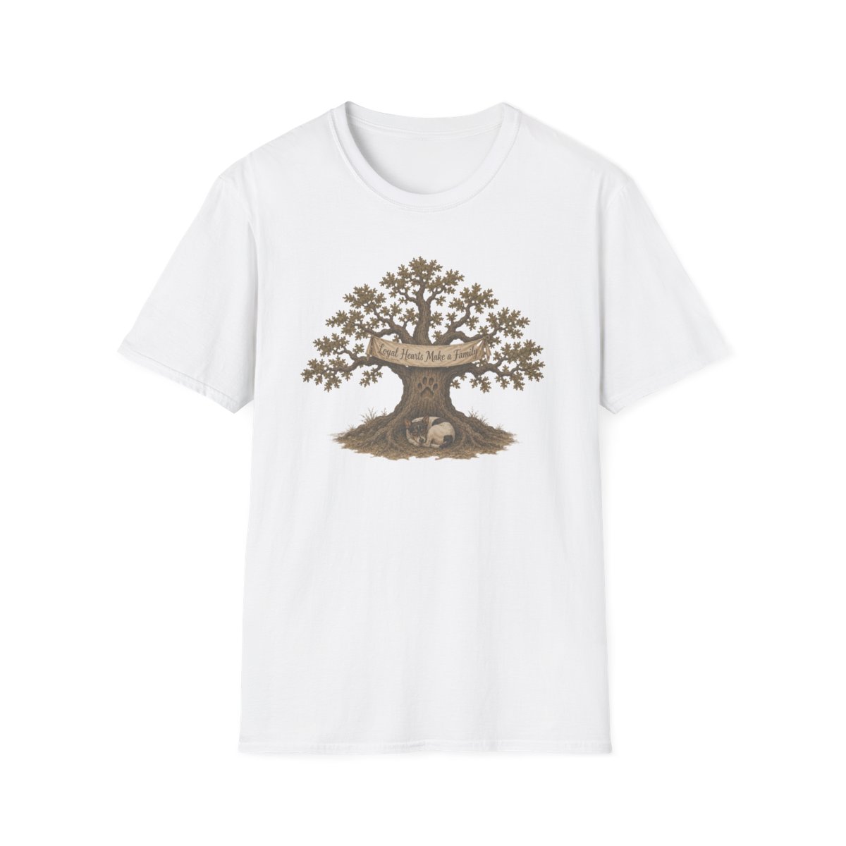 Tree of Life  Rat Terrier Family T-Shirt — 'Love Makes a Family' Woodland Family Tee