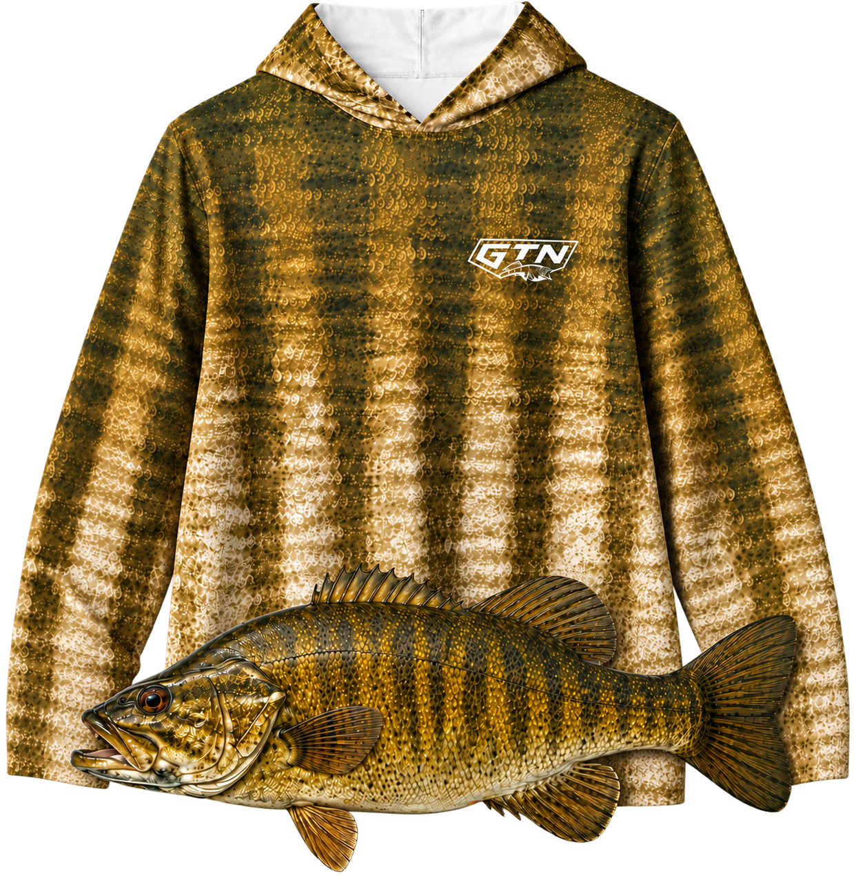 Smallmouth Bass Performance Sun Hoodie