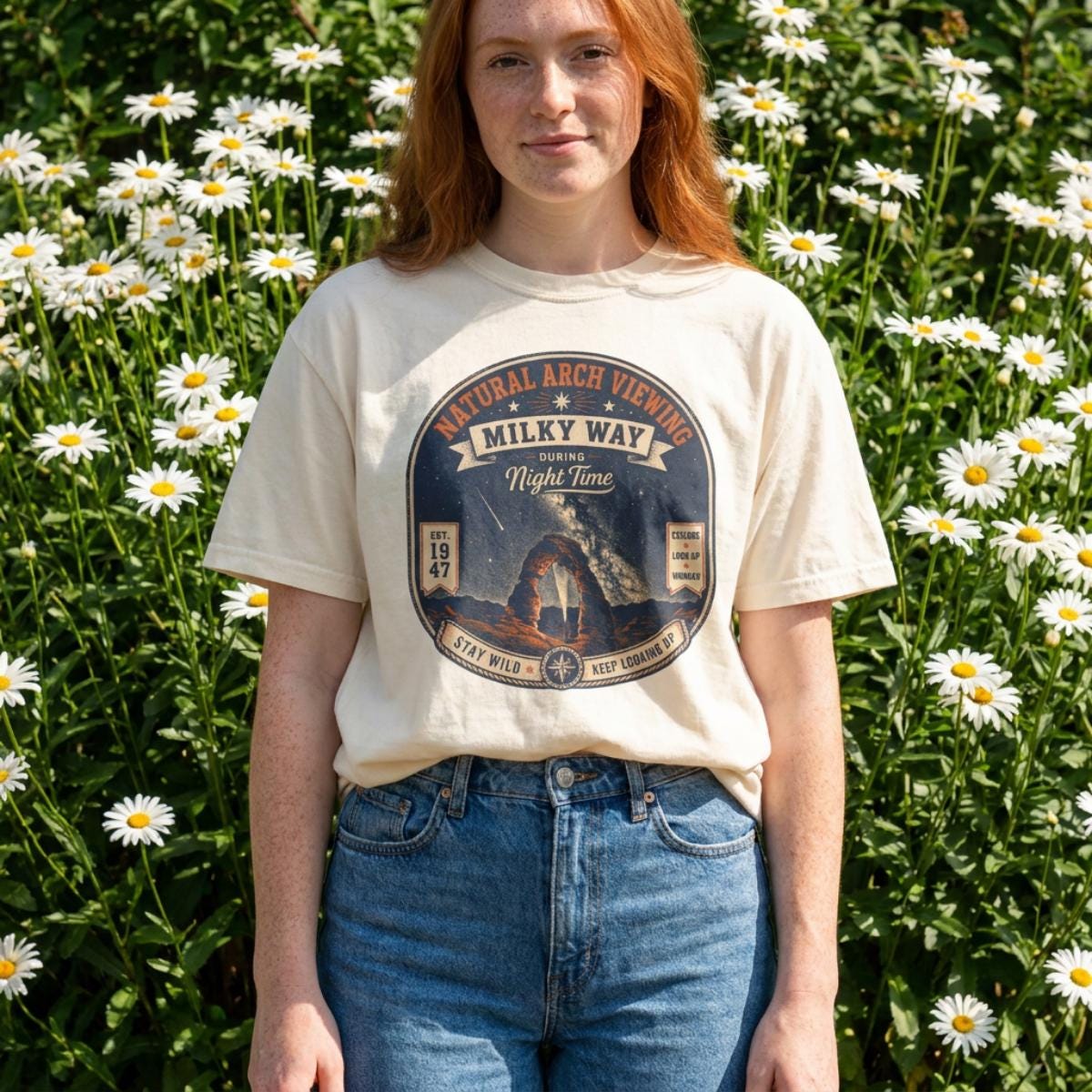 Arches National Park Shirt, Milky Way Stargazing Tee, Comfort Colors 1717