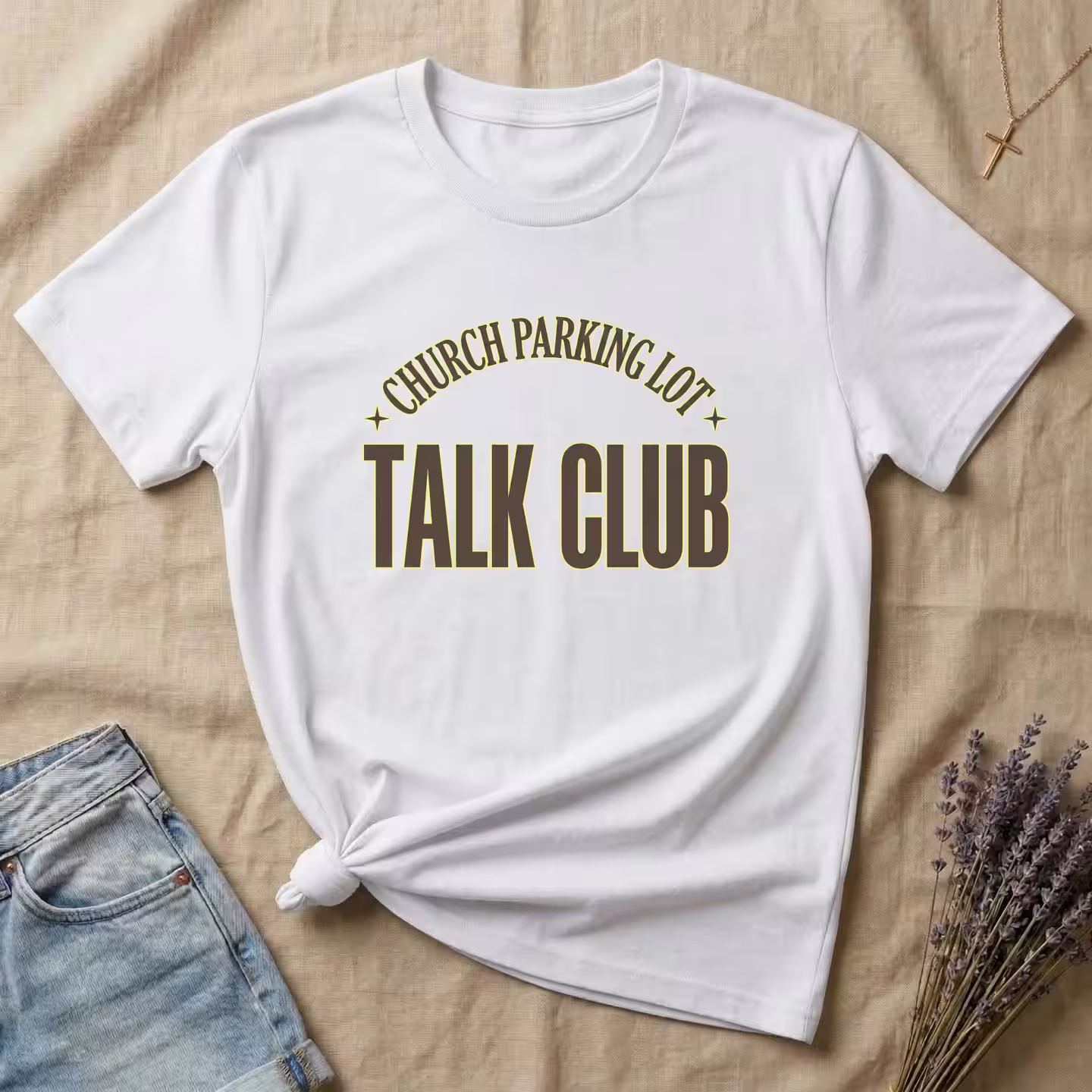 Church Parking Lot Talk Club T-Shirt