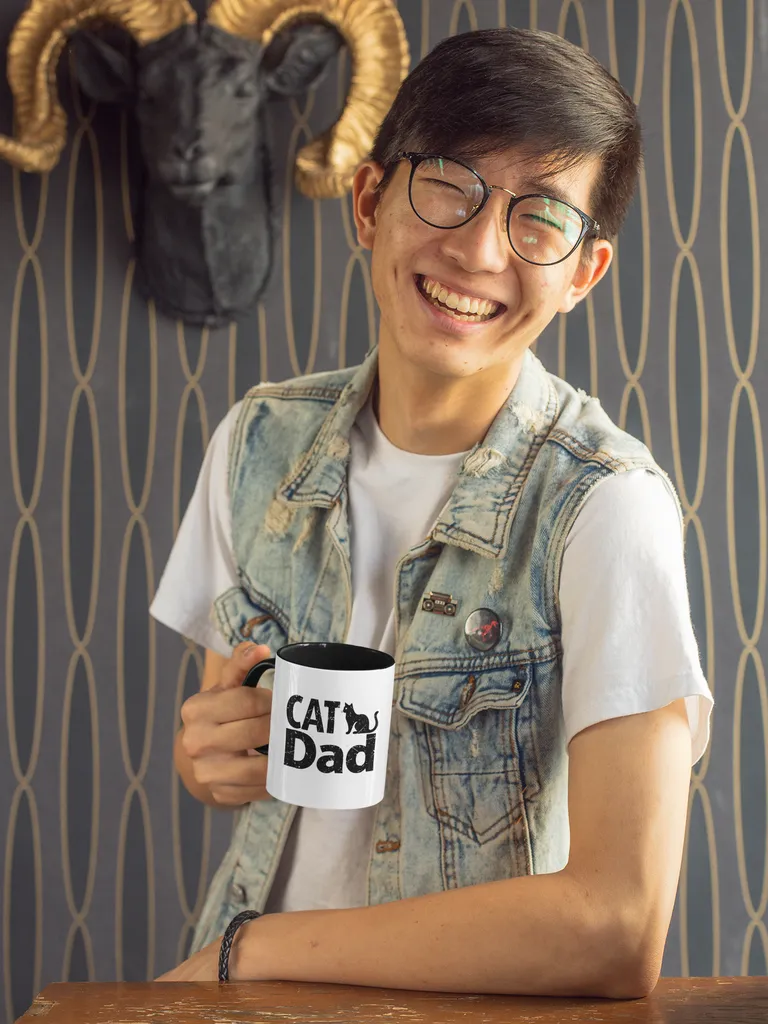 Celebrate Cat Dad Coffee Mug