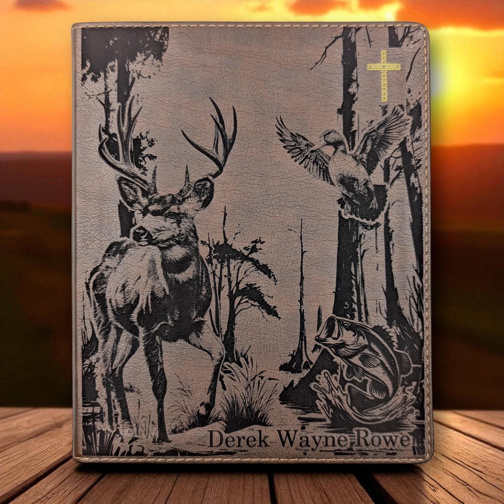 J2 Custom Creations | Personalized NIV Journal Bible: Engraved Deer ...
